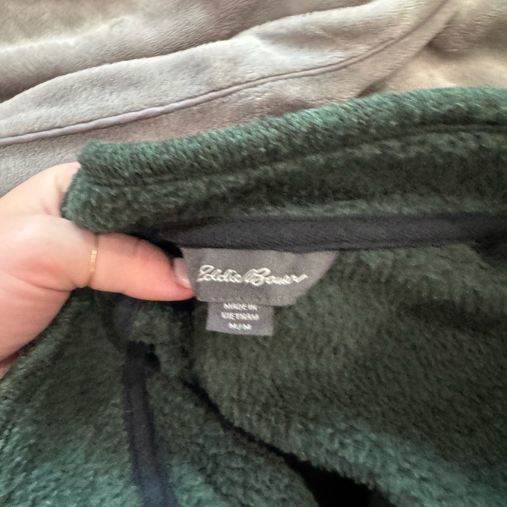 Eddie Bauer Forest Green Fleece Pullover